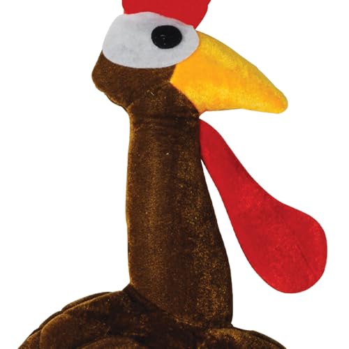 image for Beistle Company Beistle Plush Gobbler Turkey Hat – Thanksgiving Part