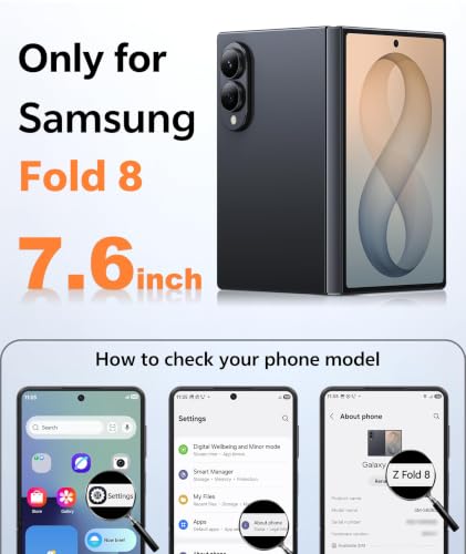 Image of FNTCASE for Galaxy Z Fold 8 Case: Compatible with MagSafe Hinge Protection