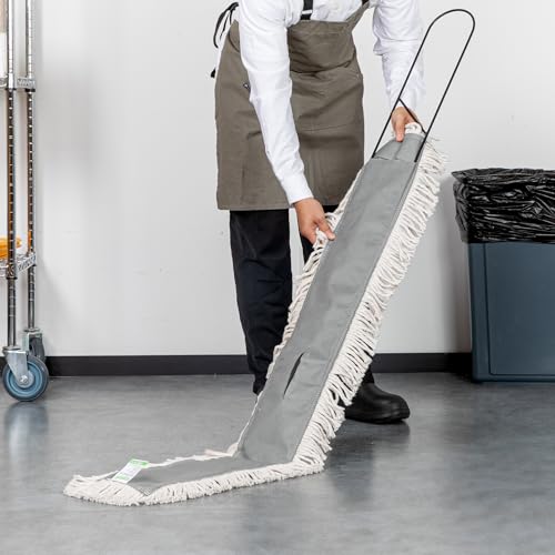 Image of Restaurantware-MOP FRAME ONLY: Clean Tek Professional 48 x 5 Inch Dust Mop Frame, 1 Snap-On Wire - Dust Cleaning Head And Handle Sold Separately, For Home Or Office, Iron Wire