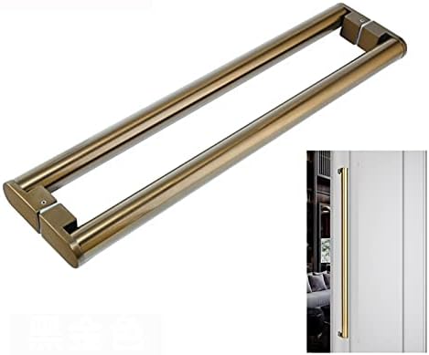 Stainless Steel Push & Pull Door Handle Set, Replacement Glass Door Knobs for Conference Rooms, Barn Doors, Modern Sliding Door Hardware