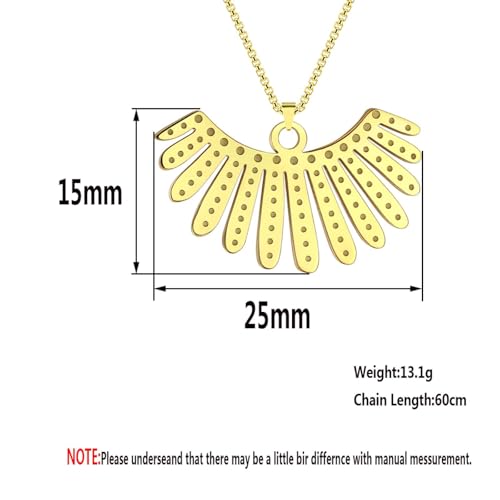 Collier Ruth Bader Ginsburg cadeau idéal avec pendentif géométrique - 4