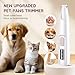 Upgraded Dog Paw Trimmer with LED Light, Paw Trimmer for Dogs Electric, Cordless Small Pet Hair Clippers Low Noise, Grooming Shaver for Dog's and Cat's Eyes Face Ears Feet, Waterproof, Rechargeable