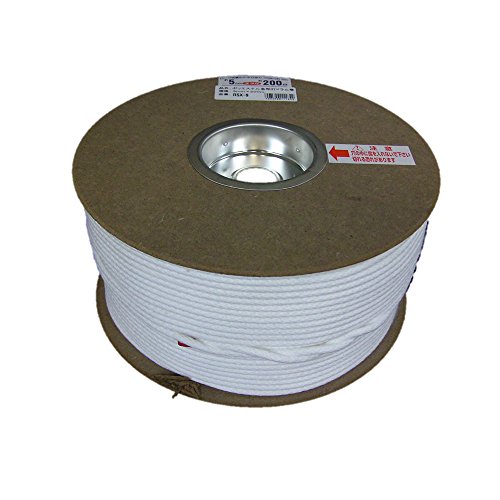 ユタカメイク ポリエステルロープ 5mm×200m 金剛打 ドラム巻 RSX-9 長尺 業務用 巻き取り 高耐久 結束 作業用 ガイロープ