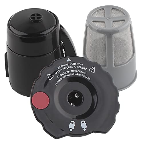 Veterger Replacement Parts K250 Reusable Coffee Filter, Compatible With Keurig K-Cup K300/350/375 K400/450/475 Pod Coffee Makers Black (1.0 And 2.0) #TOP3