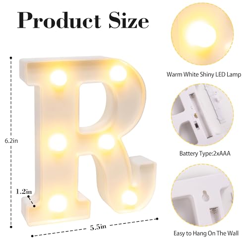 Image of JUSTOTRY 6Pcs Mr & Mrs LED Light Up Letters, 6.2 Inch Shiny Freestanding Mr and Mrs Sign Lights for Marriage Anniversary Celebration Engagement Banquet Wedding Table Decoration (Warm White)