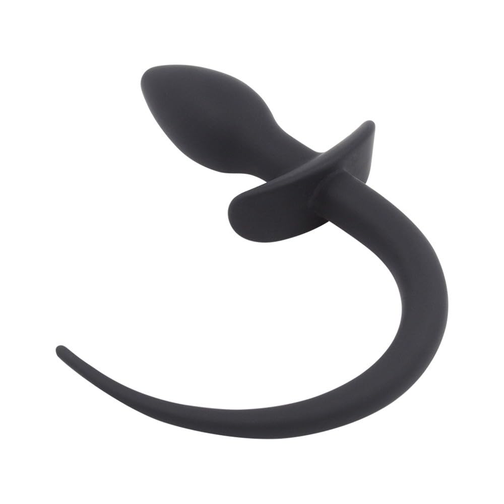 Silicone Dog Tail Anal Plug Adult Toy BDSM Role-Playing G-spot Stimulation Harem Expansion Flirting Unisex Black