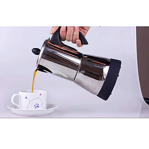 MKYSB Cafetera - Cafetera de acero inoxidable Tetera Cafetera eléctrica Filtro de estufa Herramienta de filtro for la… - Imagen 4
