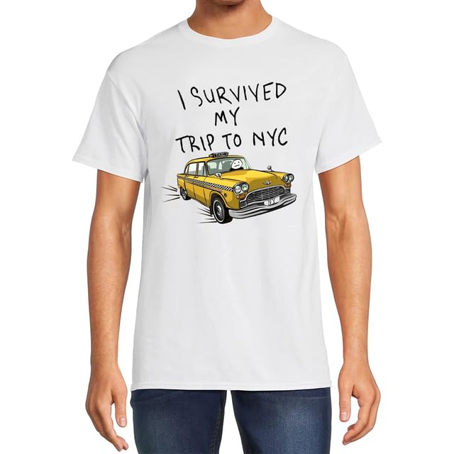 I Survived My Trip to NYC T-Shirt Funny Survived My Trip to New York Shirt Unisex Casual Short Sleeve Graphic Tees3