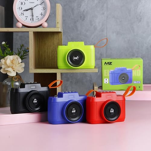 Image of MZ S675 (Portable Bluetooth Speaker) Dynamic Thunder Sound with High Bass, Stylish Camera Design with 5W Power & 800mAh Battery