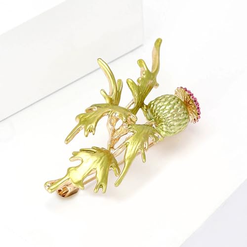 Image of Rhinestone Flower Brooches for Women Enamel Floral Brooch Lapel Pins for Mom Wife Elegant Dress Accessories Mother's Day Jewelry Gifts
