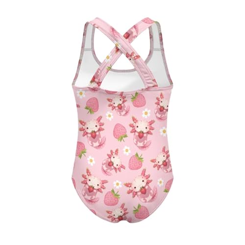 Girls Swimsuit Criss Cross Back 1-Piece Summer Beach Swiwmear2