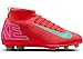 Nike Jr. Mercurial Superfly 10 Club Little/Big Kids' MG High-Top Soccer Cleats (FQ8318-800, Ember Glow/Aurora Green) Size 6