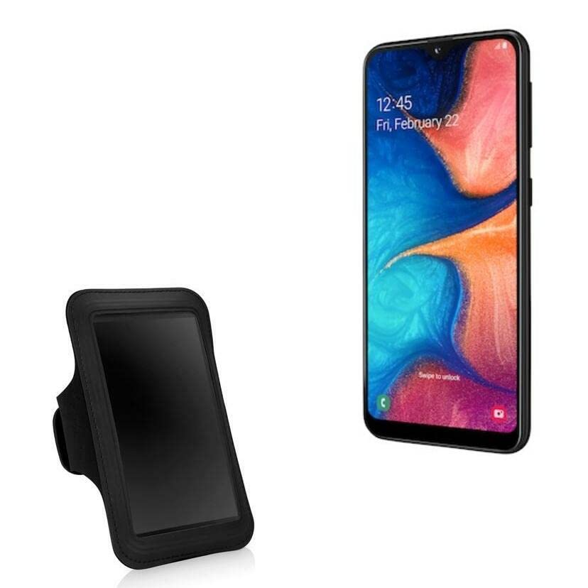 BoxWave Case Compatible with Black Fox B8mFox - Sports Armband, Adjustable Armband for Workout and Running for Black Fox B8mFox - Jet Black