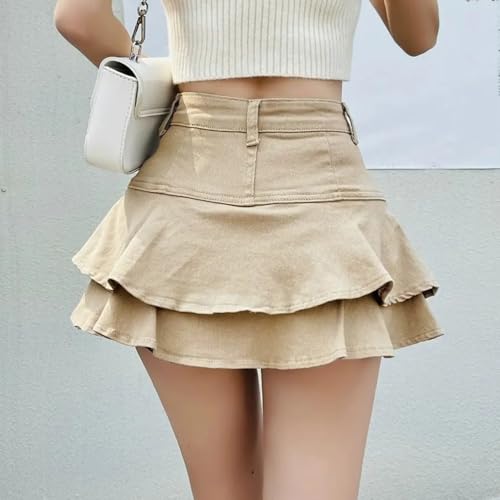 Y2K Mini Skirts Vintage High Waist Women Pleated Skirt Casual Female Bottom3