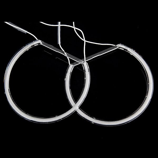 YONGYAO Angel Eyes Kit Anillos Halo LED Bombillas Anillo Luminoso Blanco para BMW E36 E38 E39 E46-