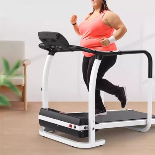 Image of Home Folding Treadmill with Pulse Sensors for Home /Office 1.5HP 2 in 1 Folding Treadmill LED Display 300 lbs Weight Capacity