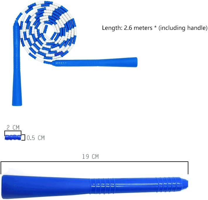 Joint Skipping Rope Pattern Long Training Exam Soft Pearl Festival Colorful image 5