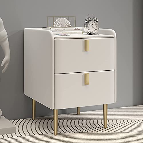 Table de chevet simple blanche pour petit espace de chambre cocooning