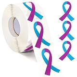 DECYOOL 800pcs Suicide Prevention Mental Health Awareness Ribbon Sticker