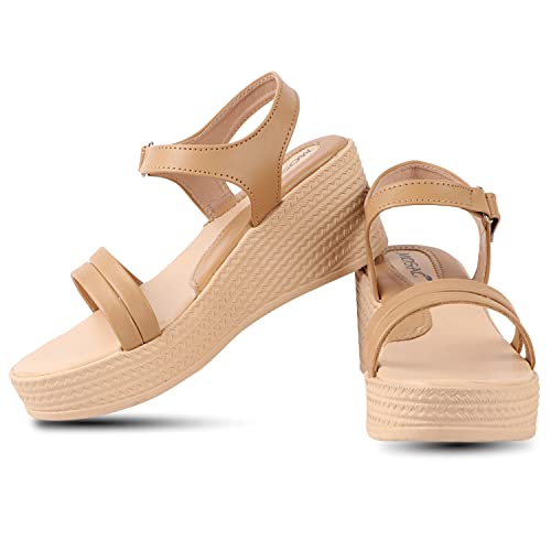 Image of MOSAC Stylish Fashionable Casual Wedges Heel Sandal For Women's And Girl's