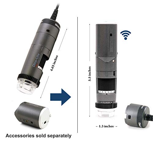Image of Dino-Lite USB Handheld Digital Microscope AF4515ZTL - 1.3MP, 10x-140x Optical Magnification, Polarized Light, AMR, FLC, Long Working Distance