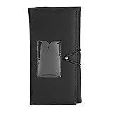 Professionelles Haarstyling-Kamm-Set, 9-teilig, Friseur-Werkzeugset mit Aufbewahrungstasche für Salonstylisten, Kohlefaser, Schwarz, Blau, Weiß, 26 x 14 cm (Tasche + schwarzer Kamm-Set