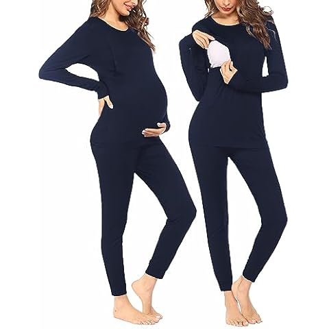 Ekouaer Nursing Loungewear Pajama Set Cover
