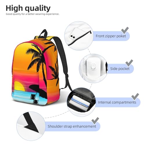 Mochila de mano Sunset para evitar cargos de equipaje con espacio para laptop de mujer 5
