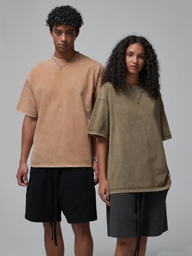 Mens T-Shirts Womens Oversized T Shirts Basic Cotton Vintage Plain Tees Short Sleeve Summer Tops Workout4