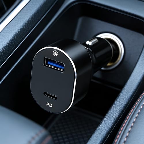 TiCar �A�g���[ �ԍ� �V�K�[�\�P�b�g �J�[�`���[�W���[ USB�}���[�d�� �ԍڏ[�d�� USB���� �Q�|�[�g PD�Ή� 12V 24V�Ή� 5.1A �[�d�@0169