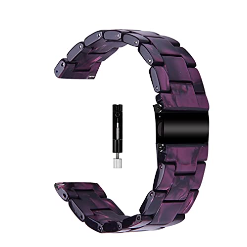 Wigerlon Compatible With Galaxy Watch 5 Pro Band 45Mm /4 Classic 42Mm 46Mm Fit 20Mm Watch Lugs, Quick Release Resin Bands Compatible For Galaxy Watch 5/4 40Mm 44Mm Samsung Active 2 Watch Band Color Purple #TOP1