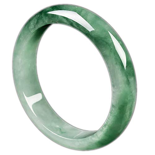 Bracelet en jade birman espèces gluantes de glace naturelle jonc