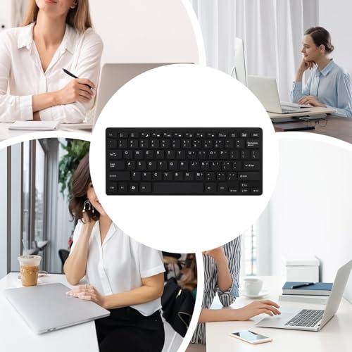 Teclado para tablet y laptop compacto con cable USB y teclas silenciosas 4