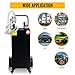 OUKIDR 30 Gallon Fuel Caddy, Portable Gas Tank with Manual Transfer Pump, Gas Caddy on 4 Wheels, Gasoline Diesel Fuel Storage Tank for Cars, Boats, Lawn Mowers, ATVs, Black