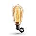 CROWN LED 3x Ampoule LED E27 Edison Tube - Douille E27 – Ampoule LED Gradable - 4W, Blanc Chaud, 230V, EL24 – Ampoule E27 Vintage/Ampoule à Filament Rétro - Classe Énergétique A+