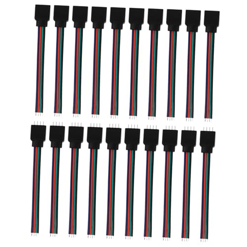 Adaptador de tira de luz RGB conectores de 4 pines para iluminación doméstica de salones