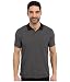 Perry Ellis Men's Two-Button Jacquard Polo Shirt