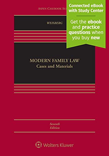 Modern Family Law: Cases and Materials [Connected eBook with Study Center] (Aspen Casebook)