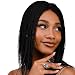 JBG SERVICES Authentic African Braided Wigs - Micro Twist Wig for African American Women - Lace Closure Finishing for Natural-Look Hairline - 2 Hair Pins Included - 12 Inch, Black Color 1