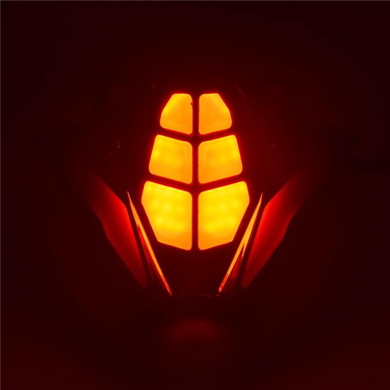 Motorbike For Kawasaki Ninja 500 500SE EX500 2024 2025 E-Mark Rear Tail Light Brake Turn Signals Integrated LED Stop Light (Red Lens)