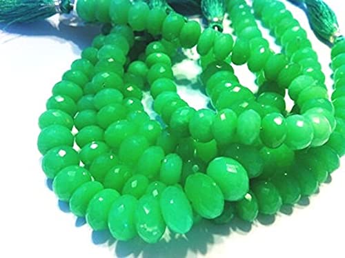 Chrysoprase perles authentiques contre les pierres ternes pour vos bijoux
