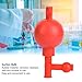 Hapivida 2Pcs Pipetting Ball, 3 Openings Lab Rubber Suction Bulb Quantitative Rubber Pipette Filler Lab Suction Ball for Industrial Mineral Agricultural Laboratories