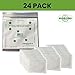 Green Piece® 24 Pack Overstuffed All-Natural Diaper Pail Deodorizer | Activated Charcoal Air Purifier Compatible with Diaper Pails, Shoe Closets, Trash Cans, Pets - Made in The USA by Green Piece