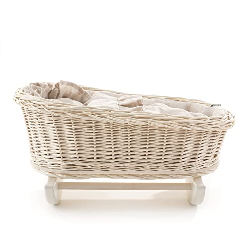 Lit à bascule en saule e-wicker24 pour bercer bébé dans sa chambre - 4