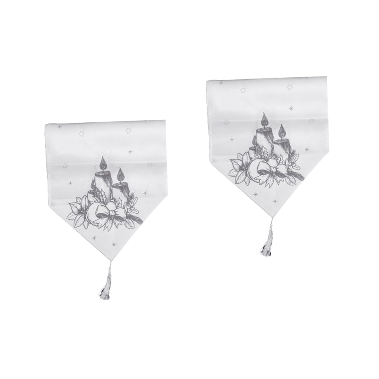 Chemin de table de Noël en tissu à carreaux robuste lot de 2 pour nappe élégante