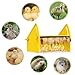 Heating Brooder Plate for Chicks Ducklings, Adjustable 3 Levels Temperature Brooder House for Keeping Poultry Warm(Yellow, L)