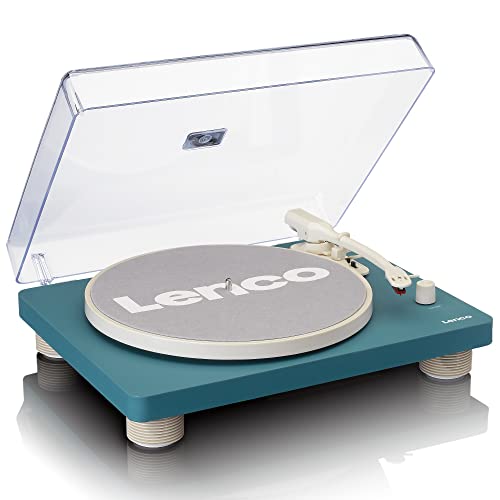 Lenco LS-50 – Platine vinyle avec haut-parleurs – USB – entraînement par courroie – préamplificateur – 33, 45 et 78 tours – arrêt automatique – vinyle à MP3 – turquoise - Les Beatles, Paul McCartney, John Lennon, RIngo Starr, George Harrison Lenco LS-50 - Platine vinyle avec haut-parleurs - USB - entraînement par courroie - préamplificateur - 33, 45 et 78 tours - arrêt automatique - vinyle à MP3 - turquoise – Image 4