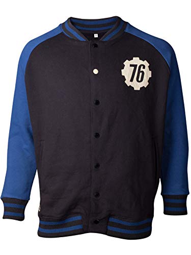 Fallout 76 - Vault 76 Chaqueta Universitaria Negro Azul S