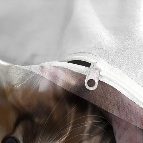 Housse de couette chaton mignon 200x200 avec parure de lit 3D pour lit double - 8