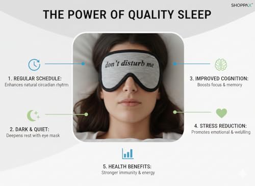 SHOPPAX Store Shoppax 100% Blackout Sleep Mask for Side Sleepers - Image 4